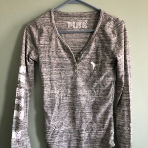 PINK pajama top